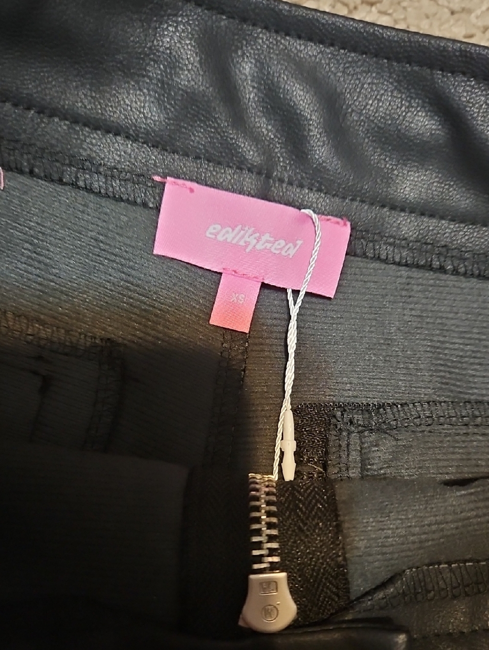 Edikted Black Micro Shorts - Picture 7 of 10